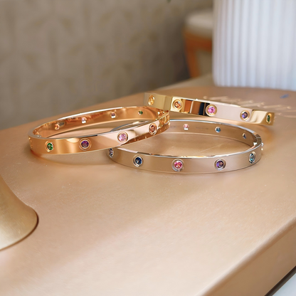 [Aura ] 2026 REGENBOGEN LIEBE ARMBAND 6.1MM  10 DIAMANTEN