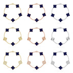 [Aura ]New CLOVER 5 MOTIF LAPIS LAZULI BRACELET COLLECTION