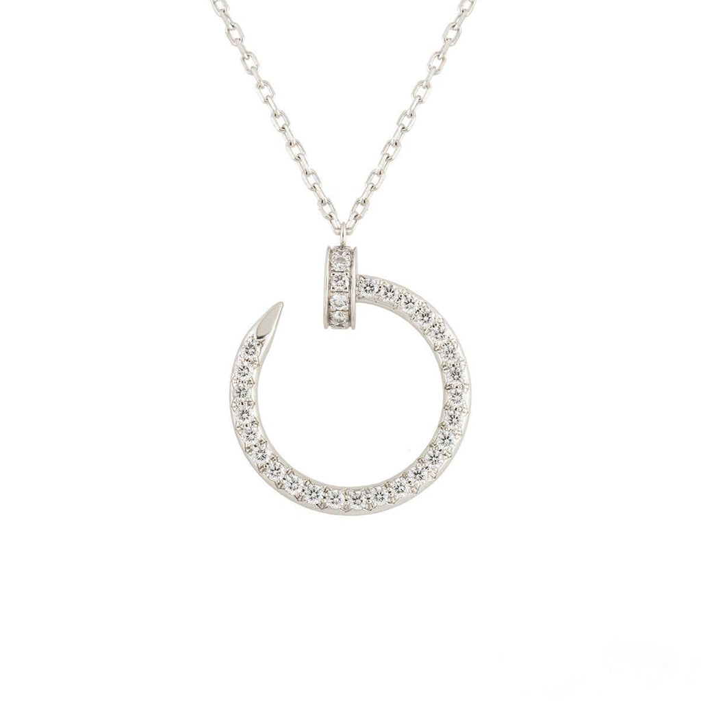 Aura JUSTE HALSKEKTE SILBER DIAMANTEN