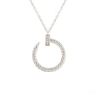 Aura JUSTE HALSKEKTE SILBER DIAMANTEN
