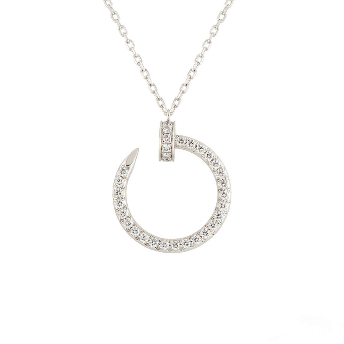Aura JUSTE NECKLACE SILVER DIAMONDS