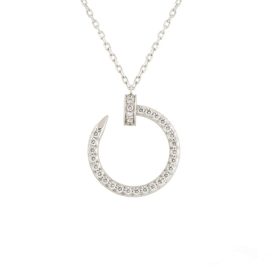 Aura JUSTE HALSKEKTE SILBER DIAMANTEN