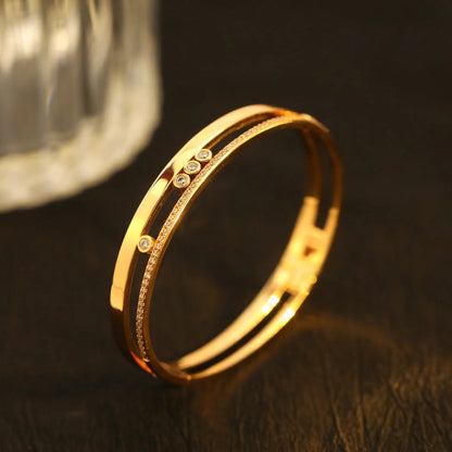[⭐Aura ]Move Romane Diamond Bangle Bracelet
