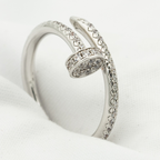 Aura JUSTE RING 1.8MM SILBER DIAMANTEN