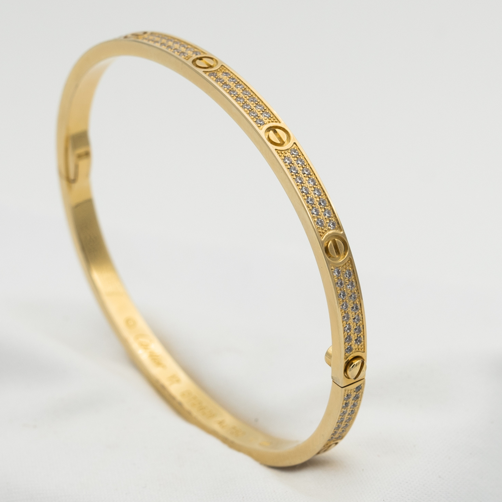 Aura LOVE BRACELET 3.65MM DIAMOND-PAVED