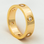 Aura LOVE RING 5.5MM 6 DIAMANTEN ROSÉGOLD