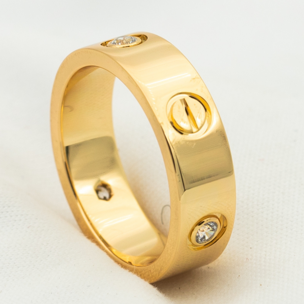 Aura LOVE RING 5,5MM 3 DIAMANTEN ROSÉGOLD
