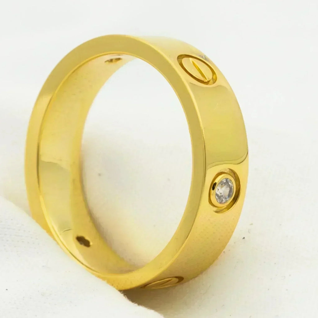 Aura LOVE RING 5.5MM 3 DIAMANTEN GOLD