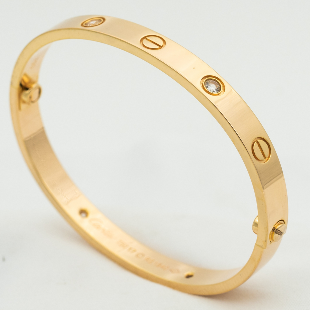 Aura LOVE BRACELET 6.1MM 4 DIAMONDS