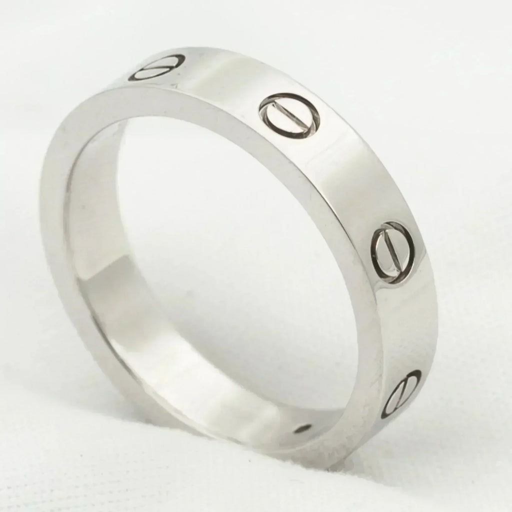 Aura LOVE RING 4MM 1 DIAMOND SILVER