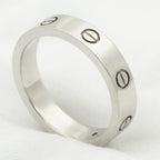 Aura LOVE RING 4MM 1 DIAMOND SILVER