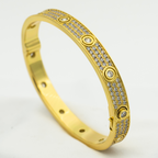 Aura LOVE BRACELET 6.1MM DIAMOND-PAVED 10 BIG DIAMONDS