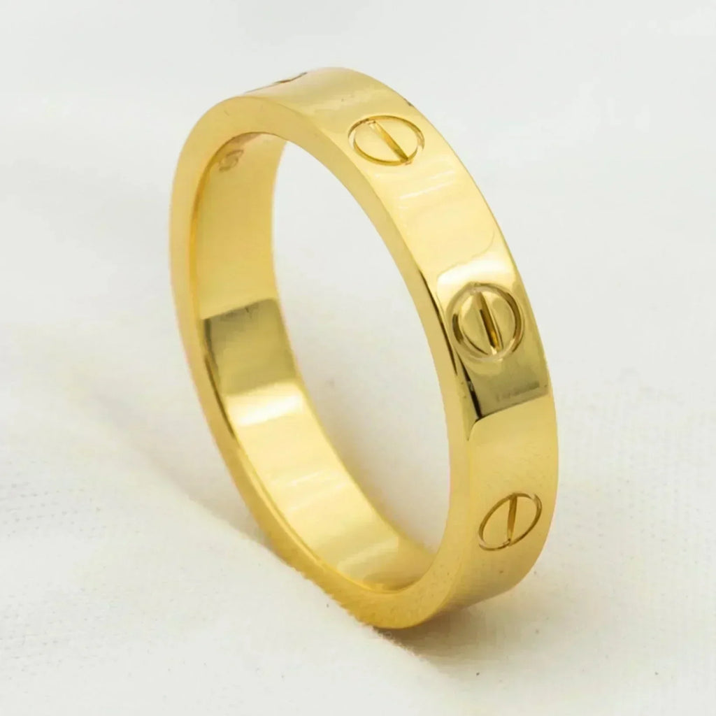 Aura LOVE RING 4MM 1 DIAMANT GOLD