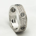 Aura LOVE RING 5,5MM DIAMANTEN PAVÉ KERAMIK