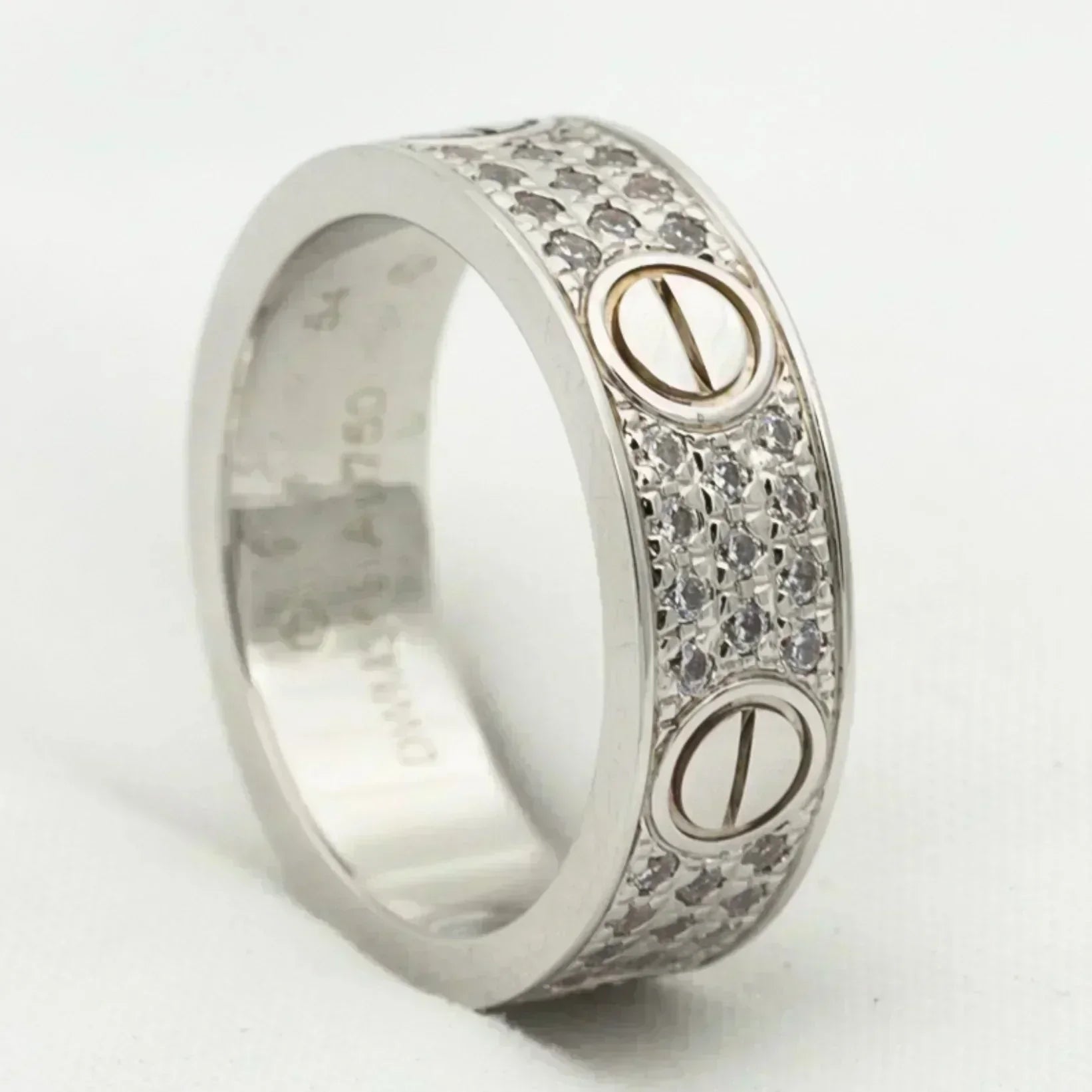 Aura LOVE RING 5.5MM DIAMONDS PAVED