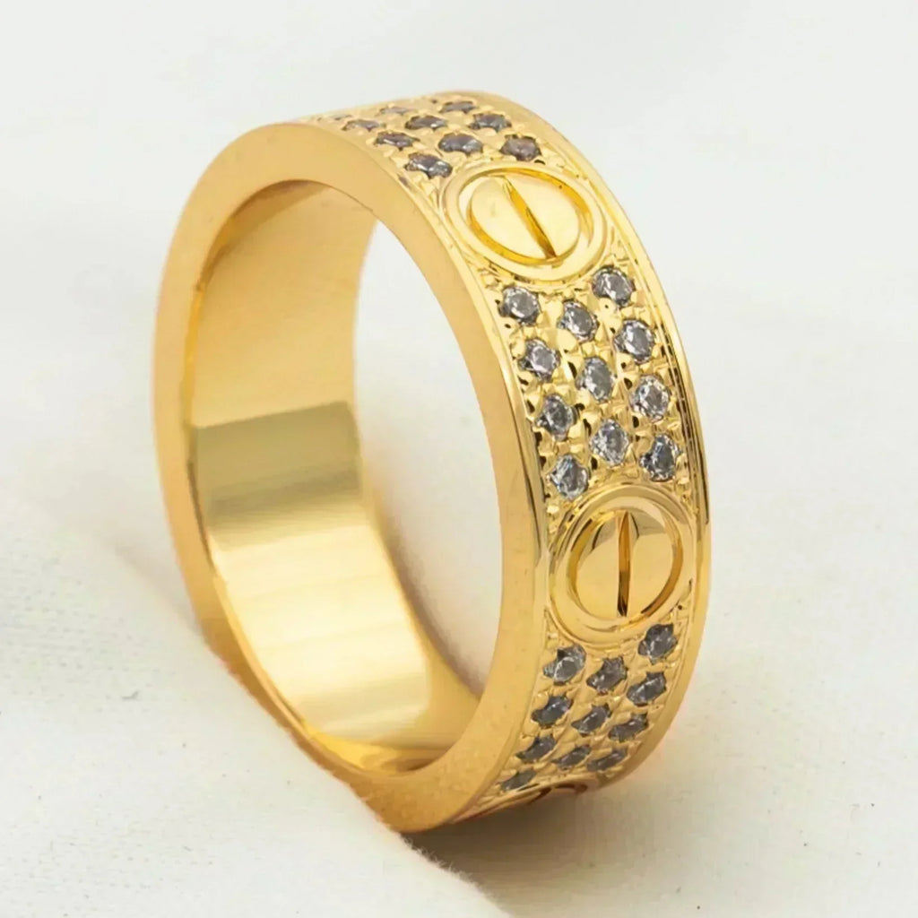 Aura LOVE RING 5,5MM DIAMANTEN BESETZT