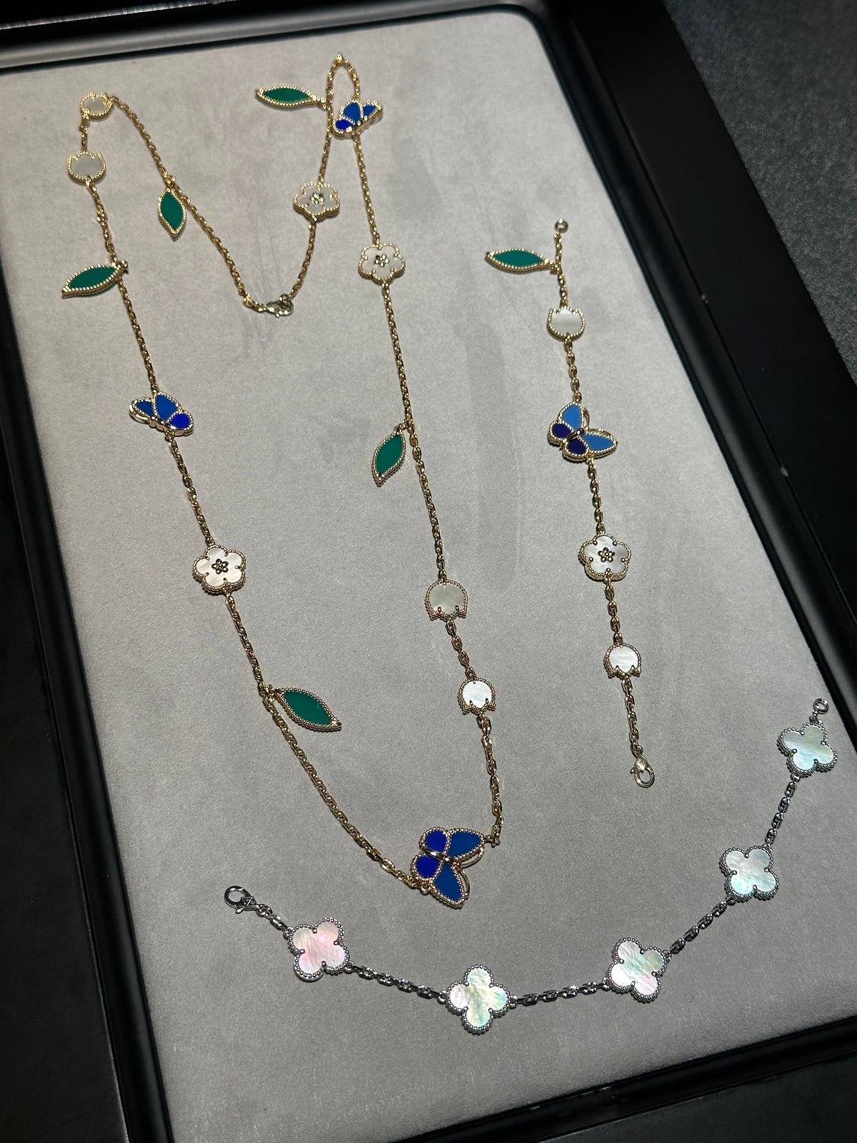 [⭐Aura ] 26 NEW CLOVER 15 MOTIFS LUCKY NECKLACE