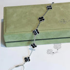 [Aura ]New  CLOVER 5 MOTIF PULSAR STONE BRACELET COLLECTION