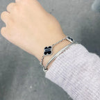[Aura ]New  CLOVER 5 MOTIF PULSAR STONE BRACELET COLLECTION