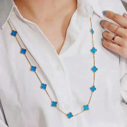 [⭐Aura ]CLOVER 20 MOTIFS TURQUOISE GOLD