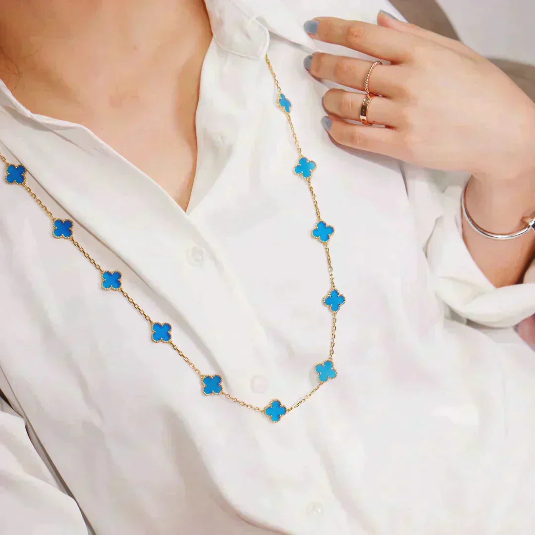[⭐Aura ]CLOVER 20 MOTIFS TURQUOISE GOLD