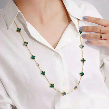 [⭐Aura ]CLOVER 20 MOTIFS MALACHITE GOLD