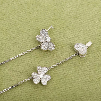 [⭐Aura ]FRIVOLE SILVER 9 FLOWERS NECKLACE