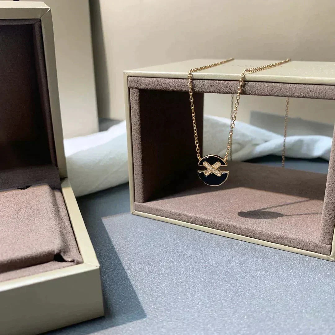 Aura JEUX DE ROSE GOLD DIAMANT HALSKETTE