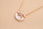 Aura JEUX DE ROSE GOLD DIAMANT HALSKETTE