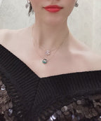 Aura JEUX DE ROSE GOLD DIAMANT HALSKETTE