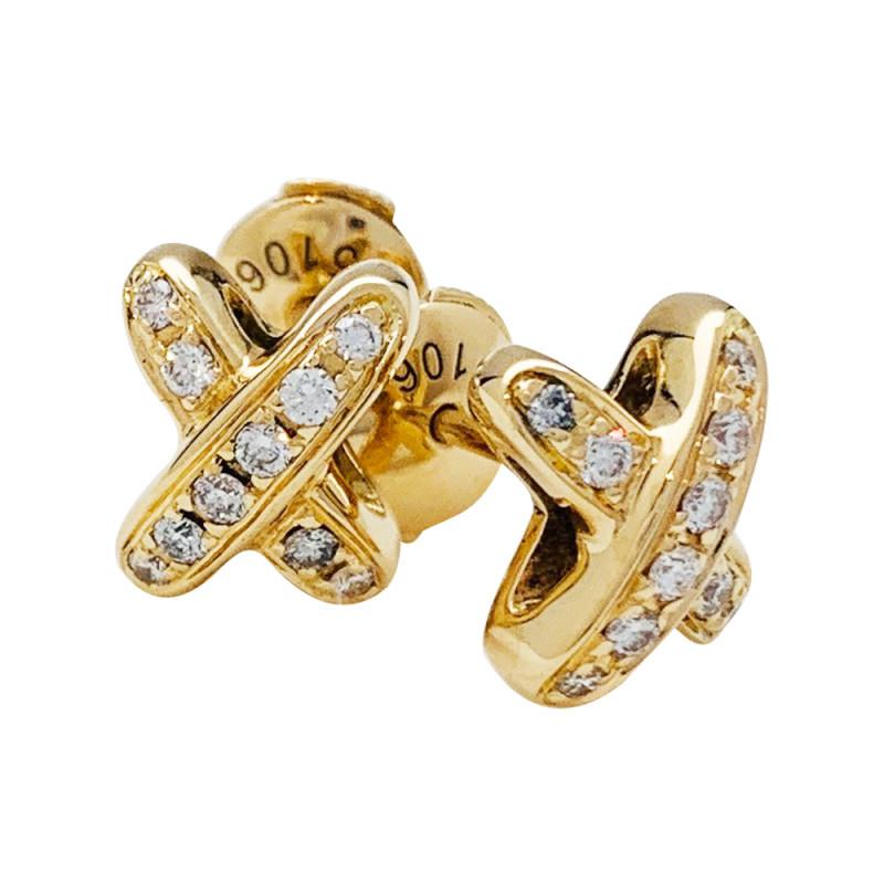 Aura JEUX DE GOLD DIAMOND EARRINGS