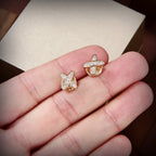 Aura JEUX DE GOLD DIAMOND EARRINGS