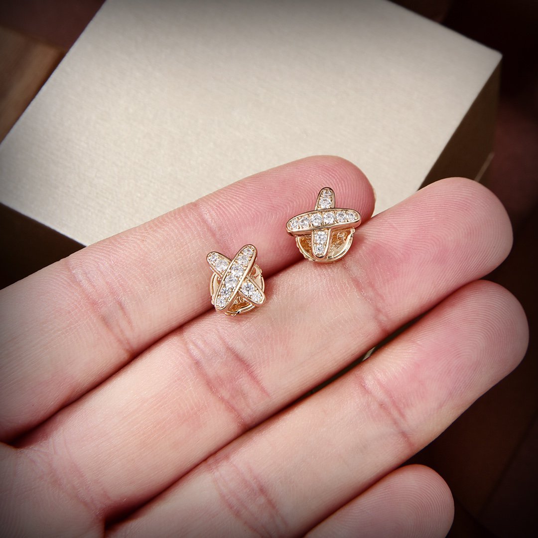 Aura JEUX DE GOLD DIAMOND EARRINGS
