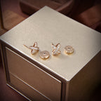 Aura JEUX DE GOLD DIAMOND EARRINGS