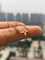 Aura BLOSSOM ANHÄNGER ROSÉGOLD UND DIAMANT