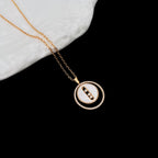 [Aura ]  MOVE MM NACRE BLANCHE DIAMOND NECKLACE