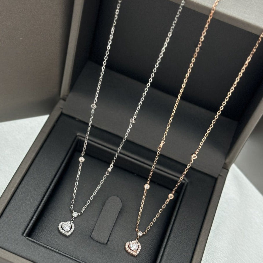 [Aura ] JOY HEART DIAMOND NECKLACE