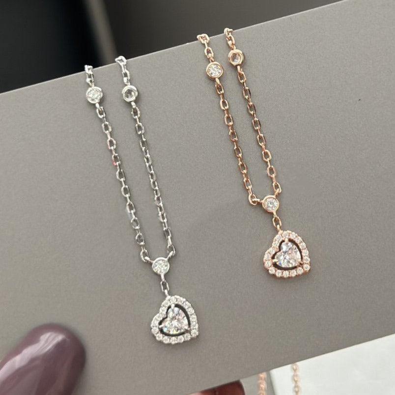 [Aura ] JOY HEART DIAMOND NECKLACE