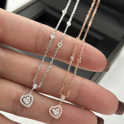 [⭐Aura ]JOY HEART DIAMOND NECKLACE