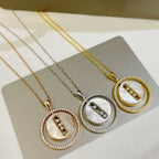 [Aura ]  MOVE MM NACRE BLANCHE DIAMOND NECKLACE