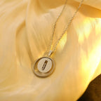 [Aura ]  MOVE MM SILVER DIAMOND NECKLACE