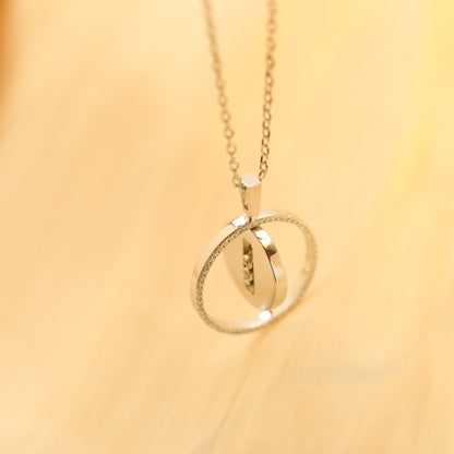 [⭐Aura ]Aura  MOVE MM SILVER DIAMOND NECKLACE