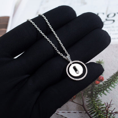 [⭐Aura ]Aura  MOVE PM NECKLACE SILVER DIAMOND