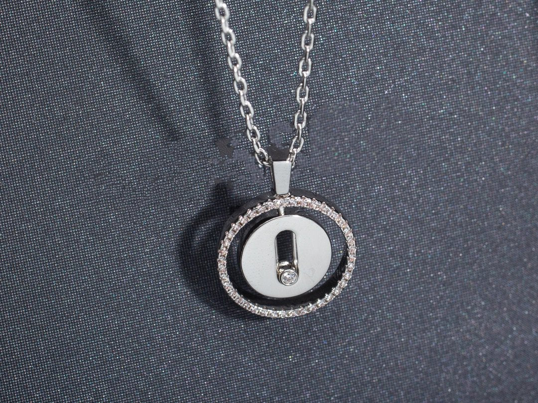 [⭐Aura ]Aura  MOVE PM NECKLACE SILVER DIAMOND