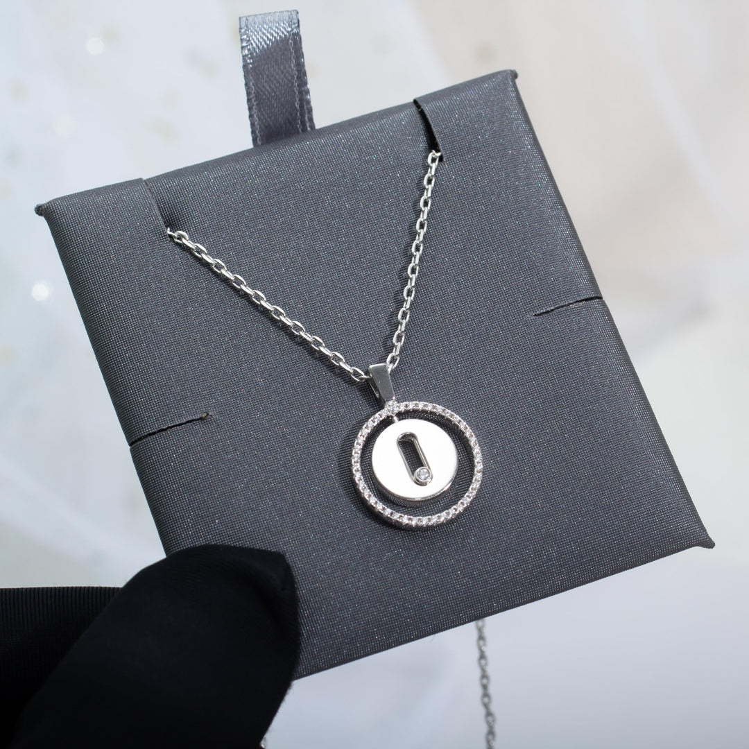 [Aura ]  MOVE PM NECKLACE SILVER DIAMOND