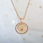 [Aura ]  MOVE PM NECKLACE PINK GOLD DIAMOND