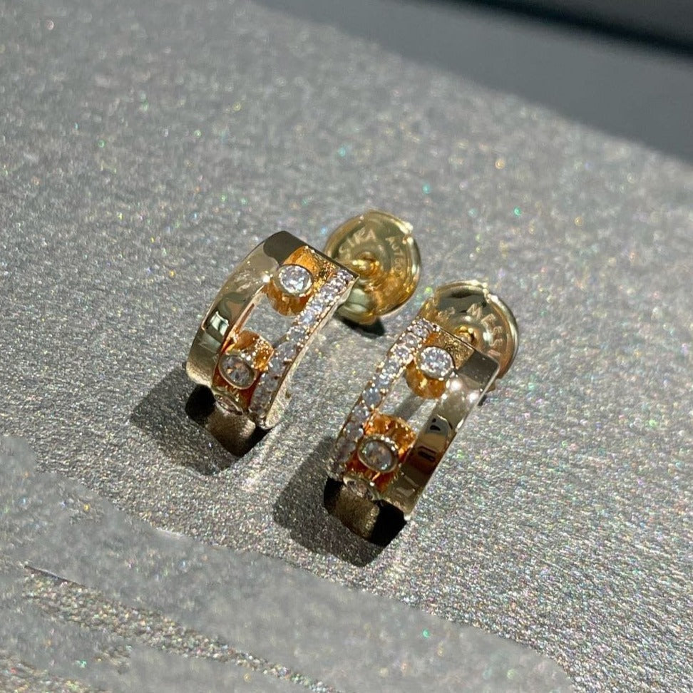 [Aura ] MOVE ROMANE EARRINGS DIAMOND