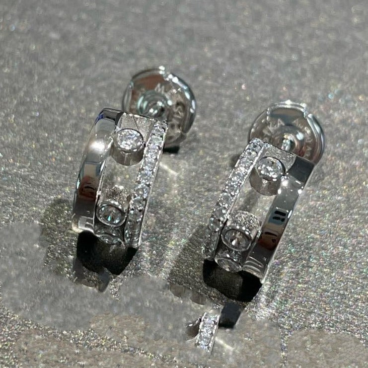 [Aura ] MOVE ROMANE EARRINGS DIAMOND