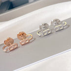 [Aura ] CREOLES MOVE UNO MINI 1 DIAMOND EARRINGS