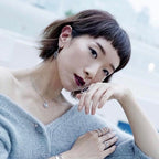[Aura ]  MOVE ARROW PINK GOLD DIAMOND EARRINGS